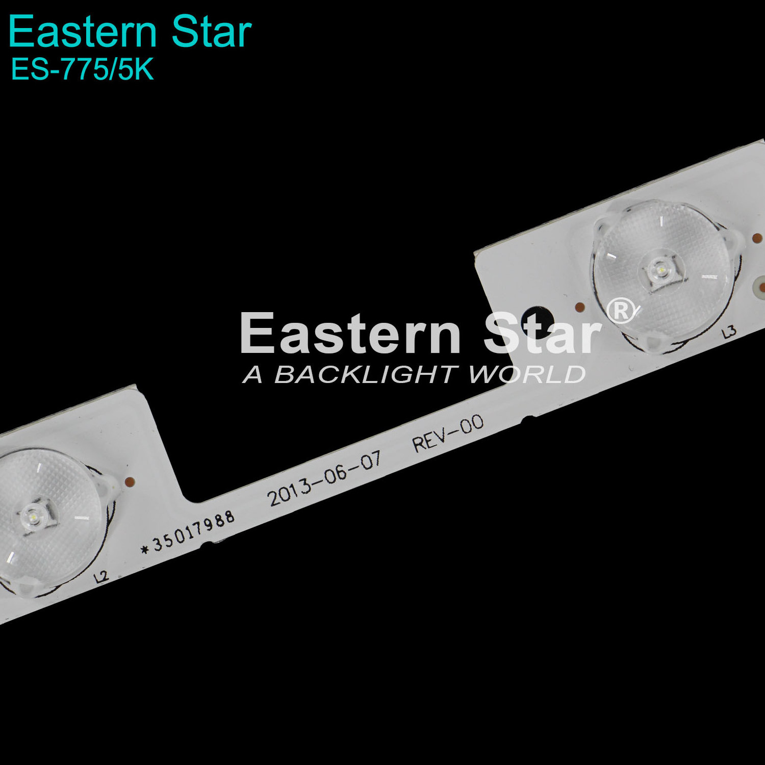 Wholesale 5LED 307MM KL39GT618 35017988 35017990 OP-DOUBLE SIDE PCB-01 4PCS LED TV Backlight Use for Kon ka ES-775