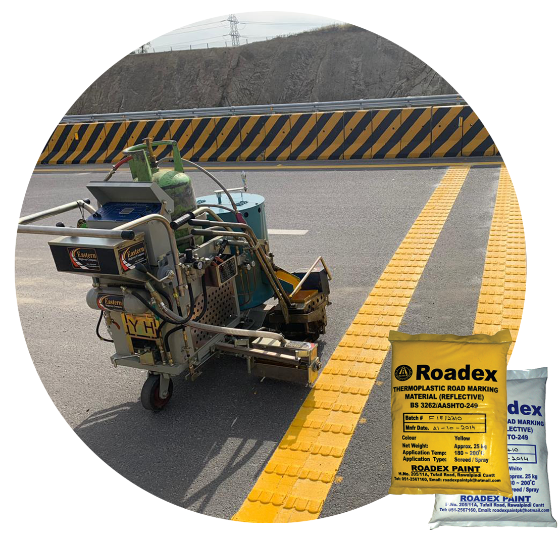 Thermoplastic Reflective Convex Vibration Line Road Marking Paint