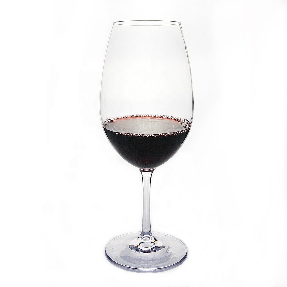 20oz Shatterproof Clear Polycarbonate Tritan Classic Bordeaux Wine Glasses