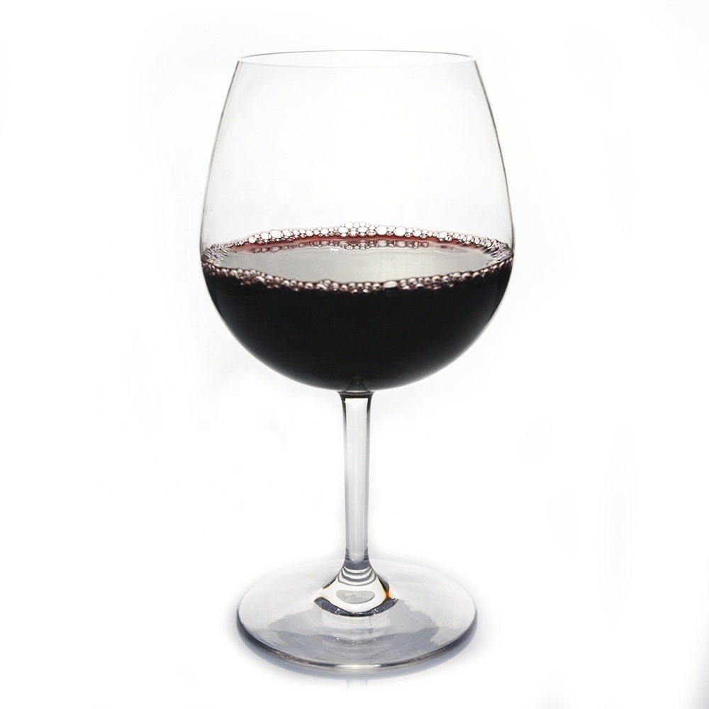 20oz Shatterproof Clear Polycarbonate Tritan Classic Bordeaux Wine Glasses