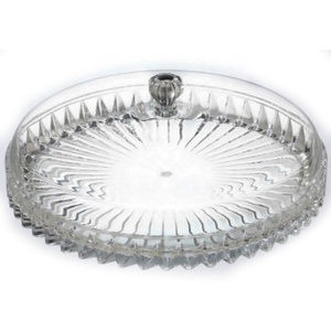 BPA free Cake Food Fruit Plastic Acrylic round serving tray