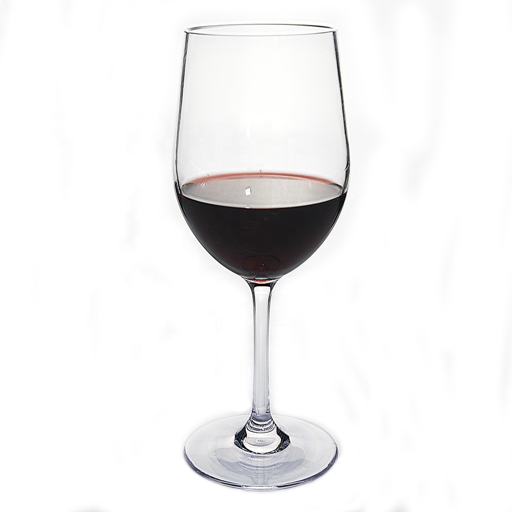 20oz Outdoor Plastic Wine Glasses With Stem Unbreakable Tritan Wine Glass