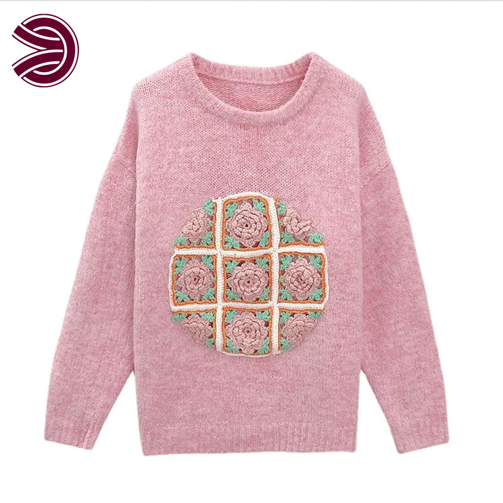 Sweater Customization Knitwear Design Ladies Knit Wear Woman Winter Pullover Crochet Sweater