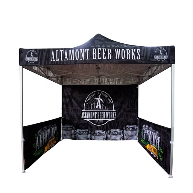 Easily carry aluminium 600D oxford fabric 10x10 outdoor event advertising canopy folding tent for trade show