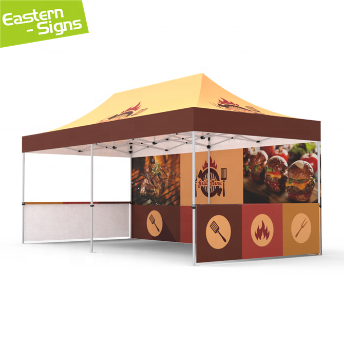 China Manufacturer 3x3 3x6 Custom Logo Canopy Trade Show Tent Gazebo Pop Up Aluminum Frame 10x20ft Custom Printed Canopy Tent