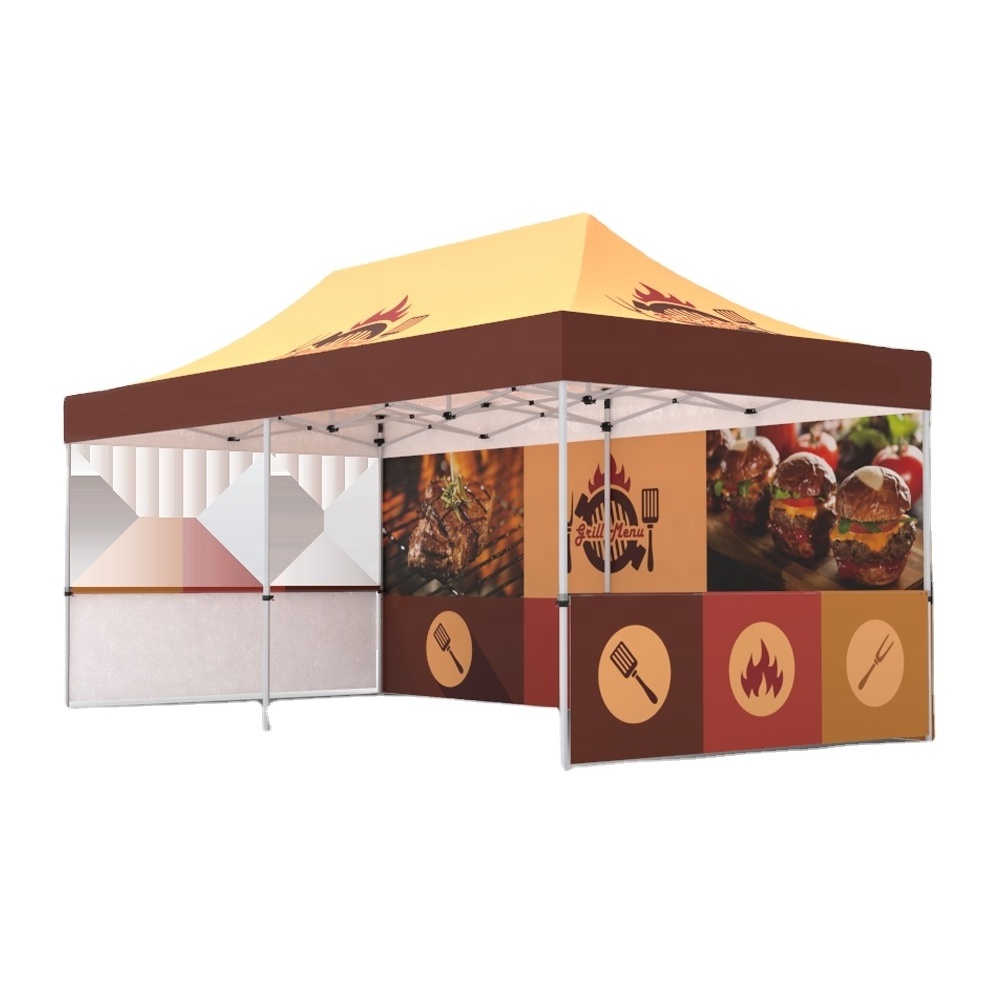 Quick install UV-resistant aluminium 600D oxford fabric Pop up tent 10x20 trade show fair canopy tent for sale