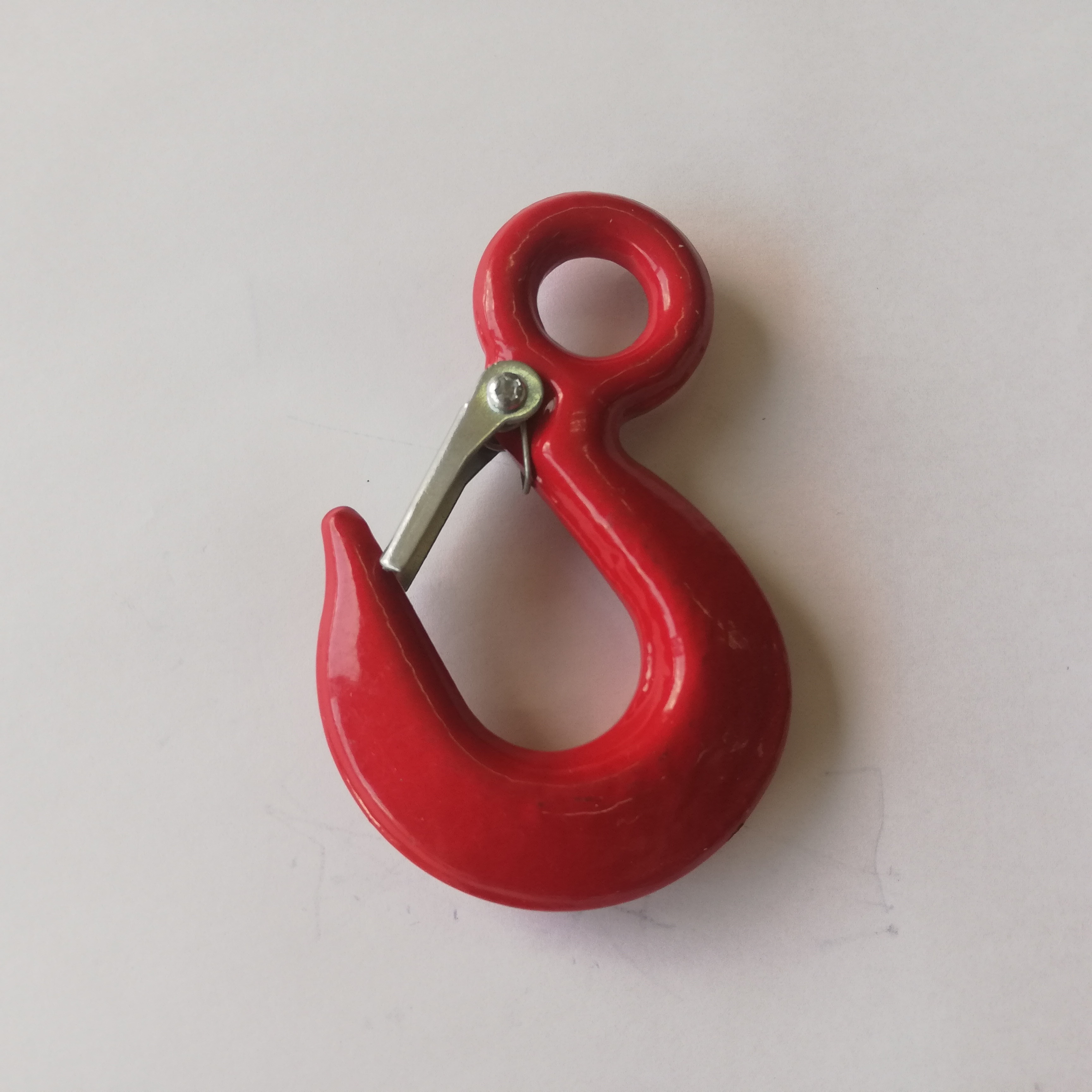 Alloy steel eye hook safety latch