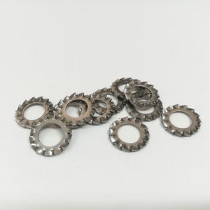 M6 black serrated lock washers (DIN6798A)