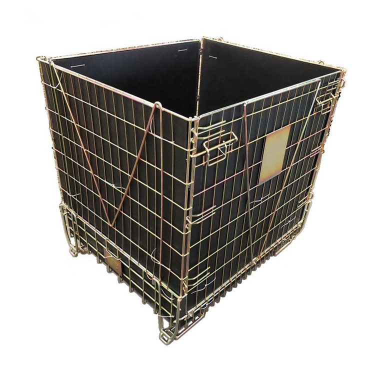 Metal wire firewood mesh galvanized storage crate for storage