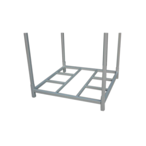 Warehouse storage portable and foldable post pallet stacking racks and stillage