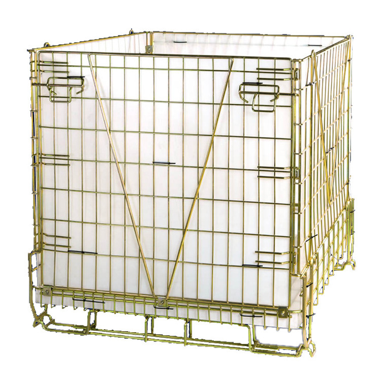 Metal wire firewood mesh galvanized storage crate for storage