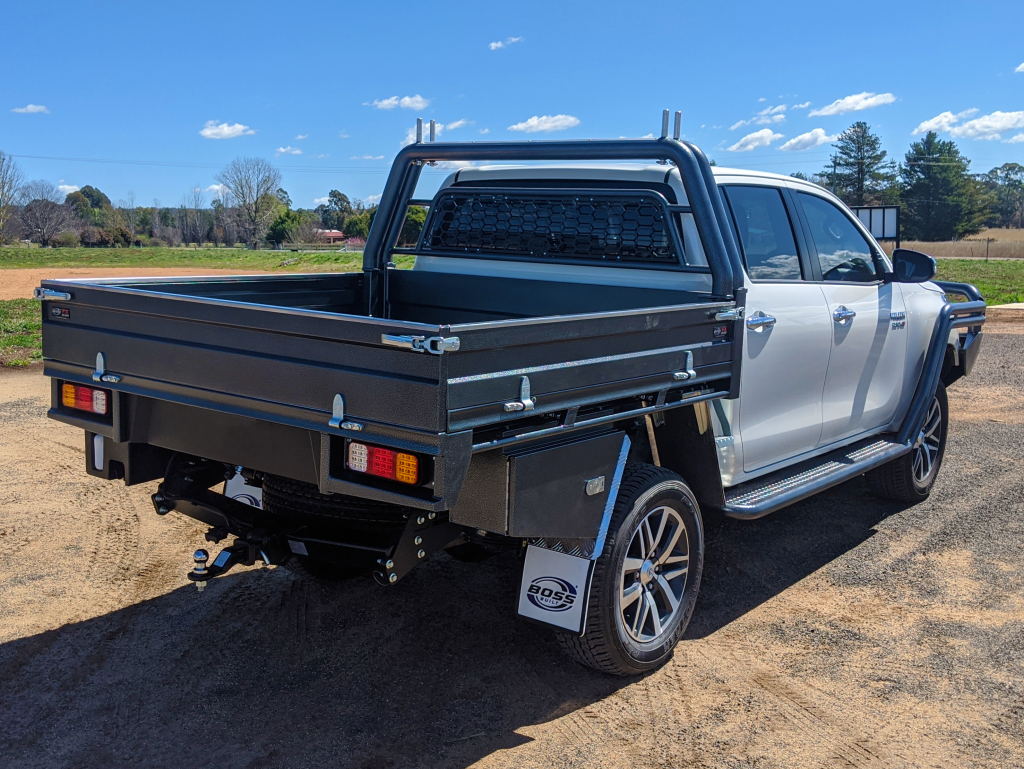 Fox Cover Industry Customized Alloy Tray Powder Coating Black Aluminum Ute Tray for Ford Ranger Single  Cab