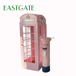 New Design Pink Telephone London Phone Booth for Sale