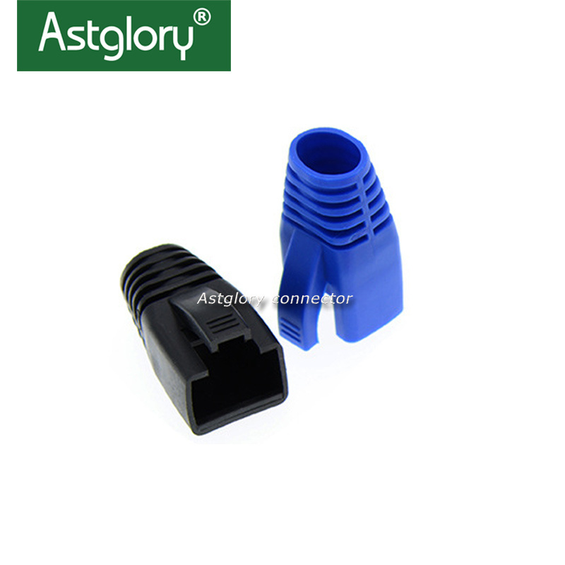 Blue Rj45 Strain Relief Boots Ethernet Network Cable Plug Cover Boot