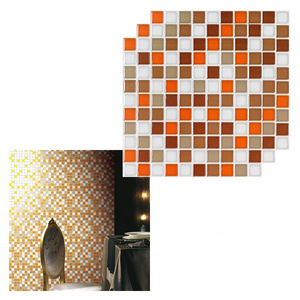 Home decoration peel and stick wall tiles hot selling self-adhesive 3d brick wallpaper waterproof kitchen mosaic wall stickers