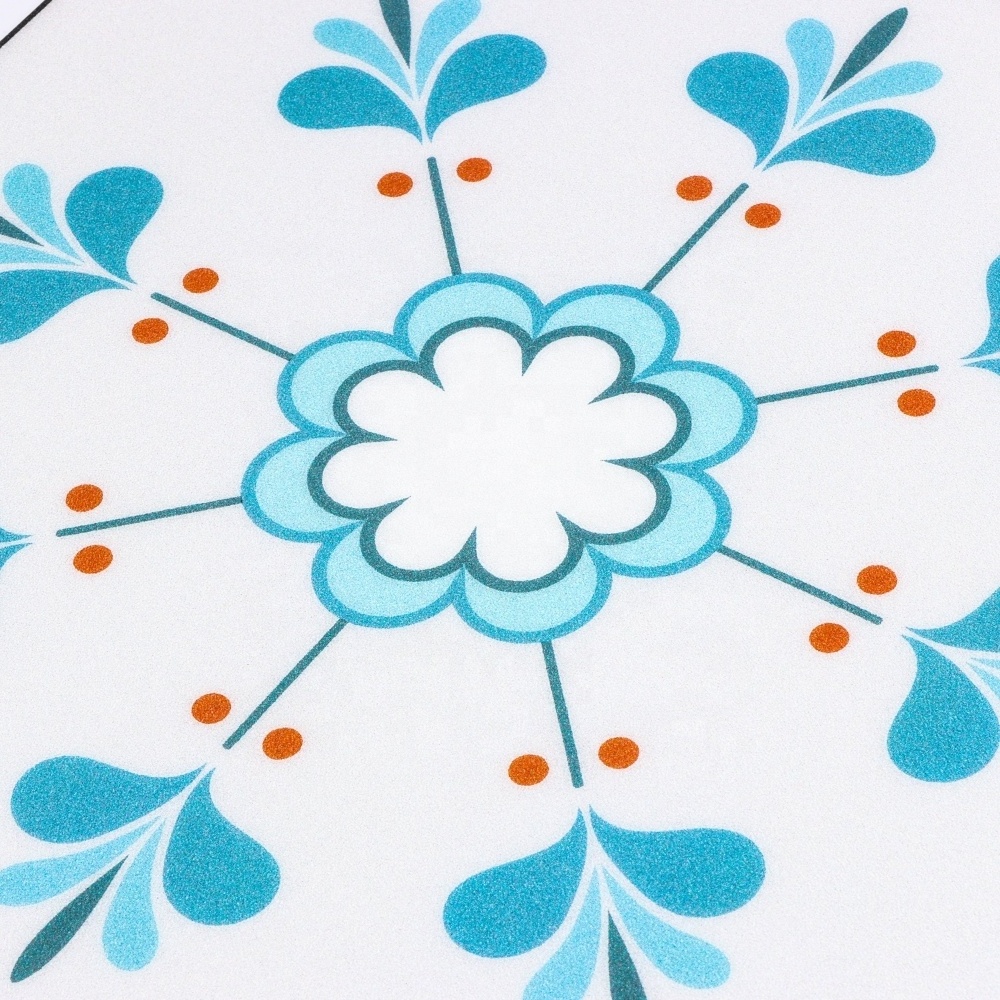 Wholesale peel and stick tiles pvc floor stickers waterproof luxury vinyl flooring plastic flooring tiles for toilet decoration