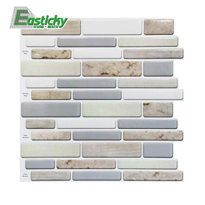 Removable wall sticker flame retardant peel and stick kitchen backsplash 3d peel and stick tile