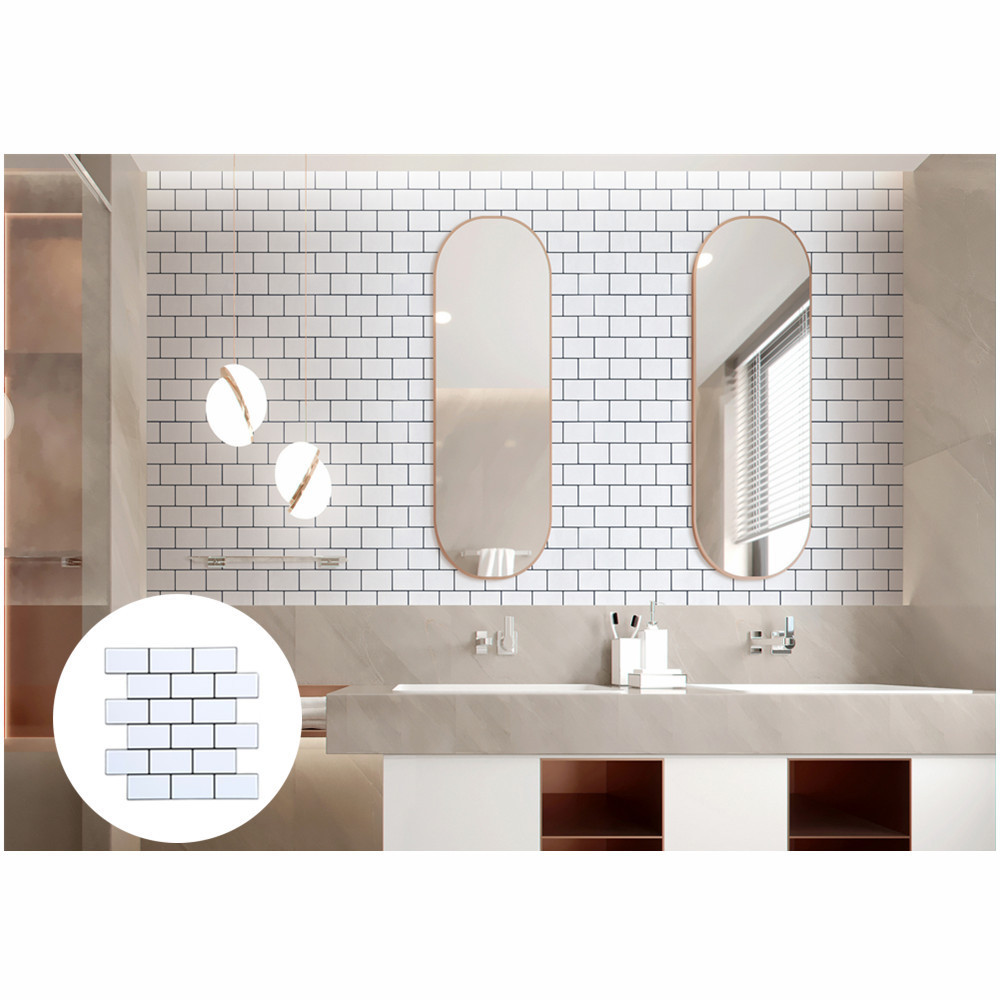 deco 3d peel and stick tiles self-adhesive backsplash