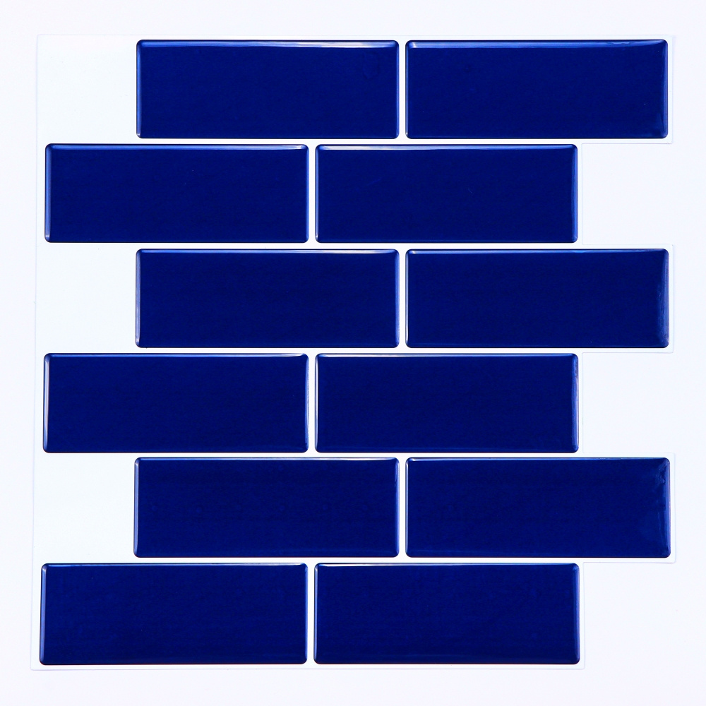 Hot selling peel and stick wall tiles blue wallpaper for home wall decoration