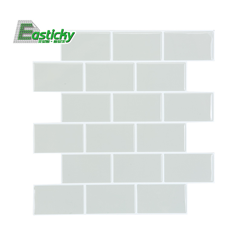 Amazon hot sale 3d peel and stick backsplash waterproof grey peel and stick wall paper