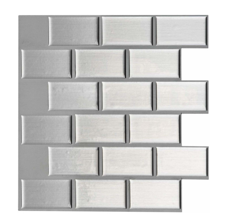 Mirror Art Tiles Premium Stick On Kitchen Backsplash Tiles Peel and Stick Self Adhesive Bathroom 3D Wall Tiles