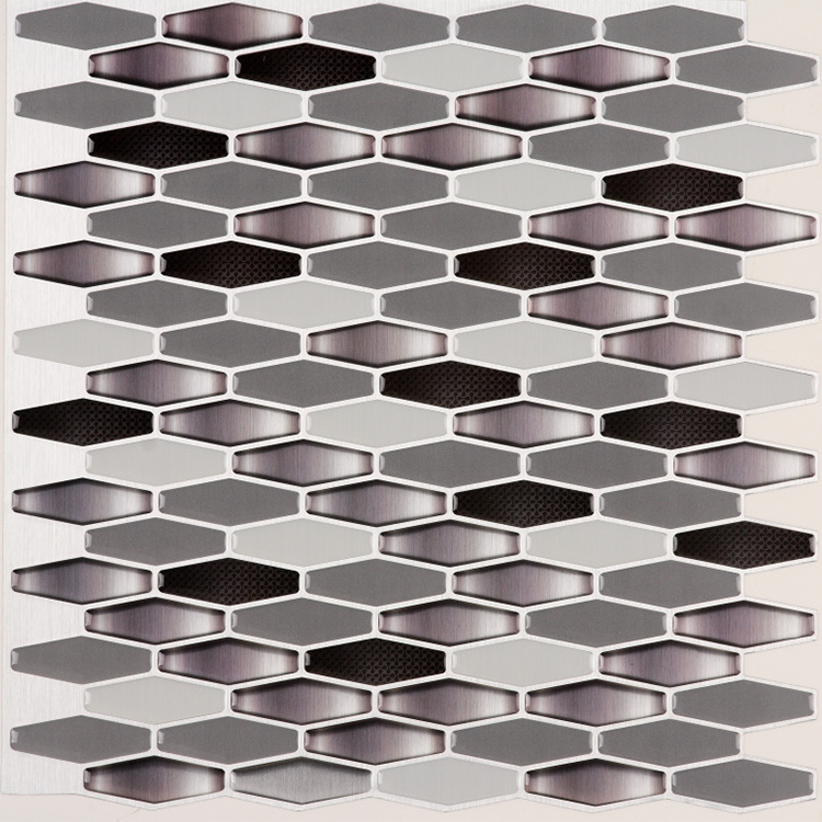 Kitchen Backsplash Stick on Vinyl Wall tiles Self Adhesive 3D Wall Sticker Crystal Mosaic tiles