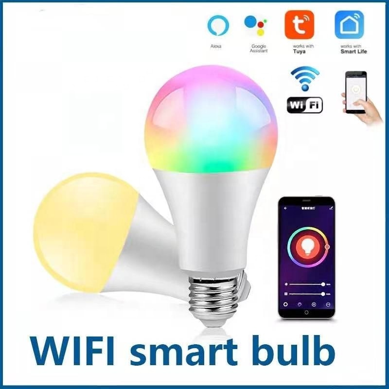 Tuya Smart Life Colorful 9W E26 E27 B22 Zigbee Wifi LED RGB Light Smart Bulb with Alexa Echo Google Home Siri