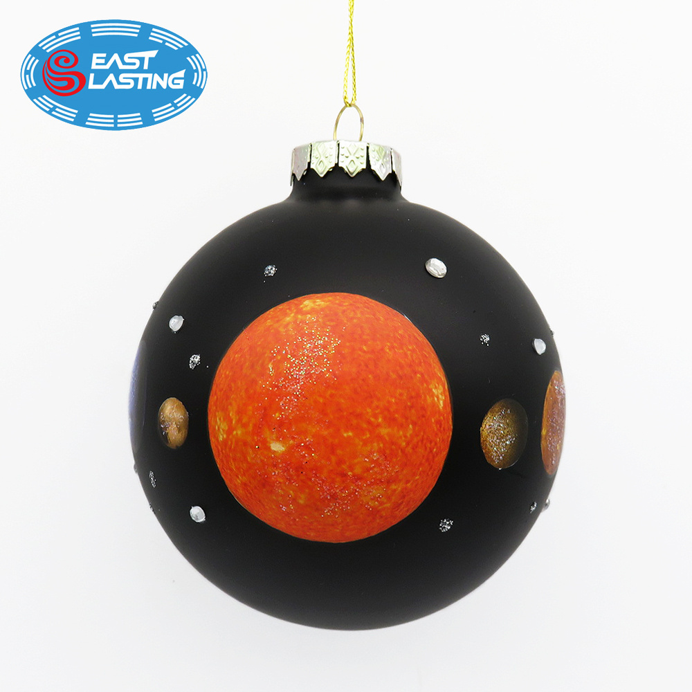 Christmas craft custom glass baubles ball Christmas ornaments