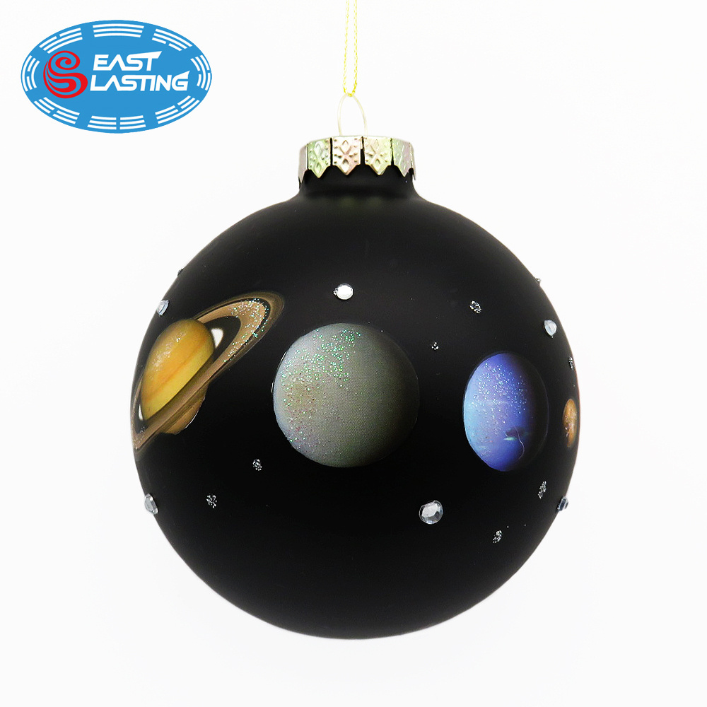 Christmas craft custom glass baubles ball Christmas ornaments