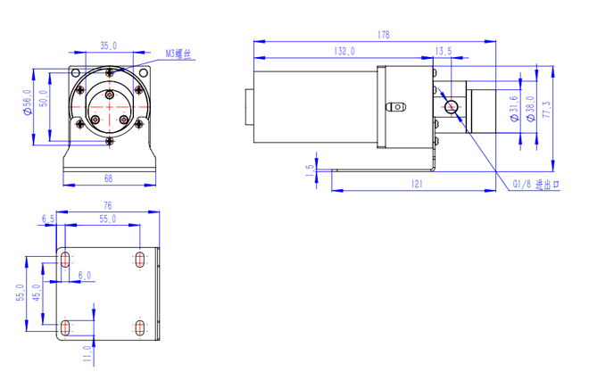 SS316L/Hastelloy/PPS Pump Body DC 24V BLDC Motor Drive Micro Gear Pump Magnetic Coupling