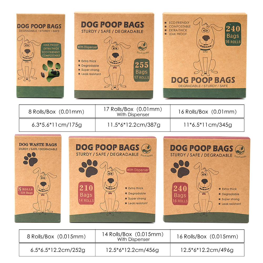 Pet Supplies Scented Dog Trash Bags 2022 Customized Poop Bag Biodegradable Compostable Dog Pet Waste Bags