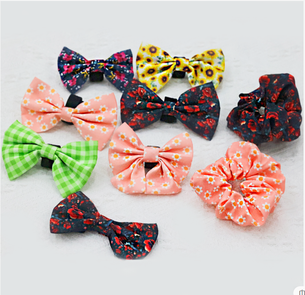 Manufacturer OEM Fashion Dog Bow Tie Matching Collar Wedding Decoration Accessories Party Cute Pet Bow Tie