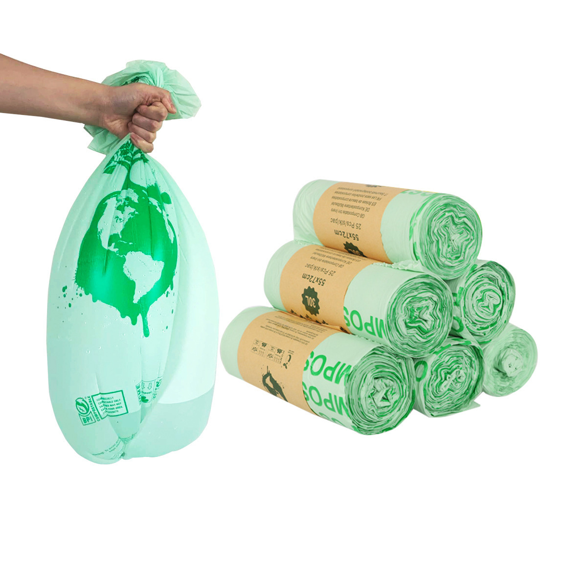 Wholesale Cheap Pet Garbage Trash Bag Private Label Biodegradable Eco Friendly Doggie Dog Poop Waste Bags