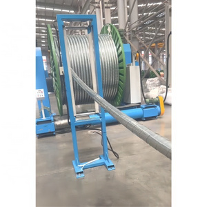 Cable manufacturing wire and cable rewinding/unwinding machine with portal type pay-off and take-up