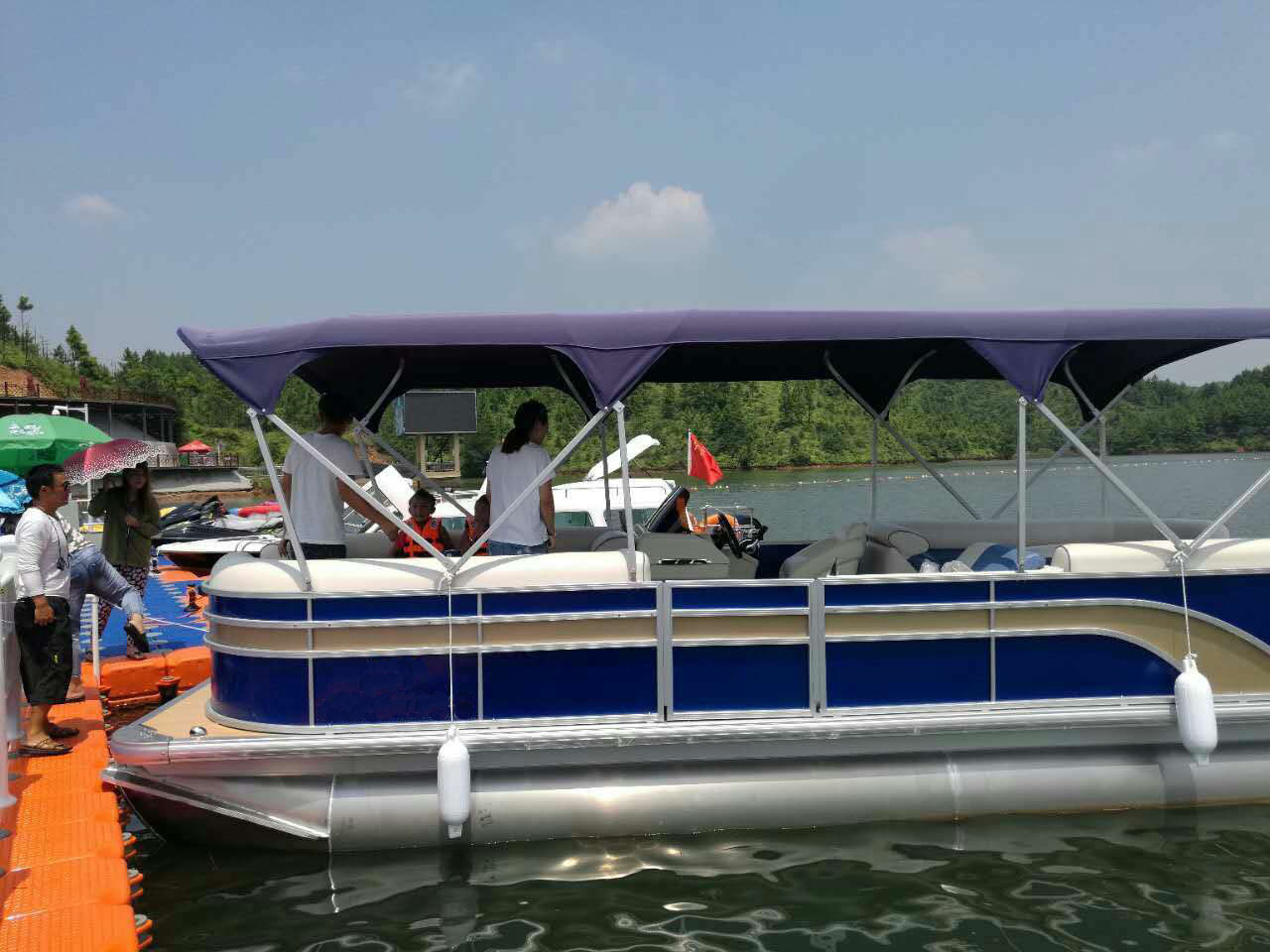 pontoon boat with motor and trailer  pontoon boat kits  inflatable pontoon boat