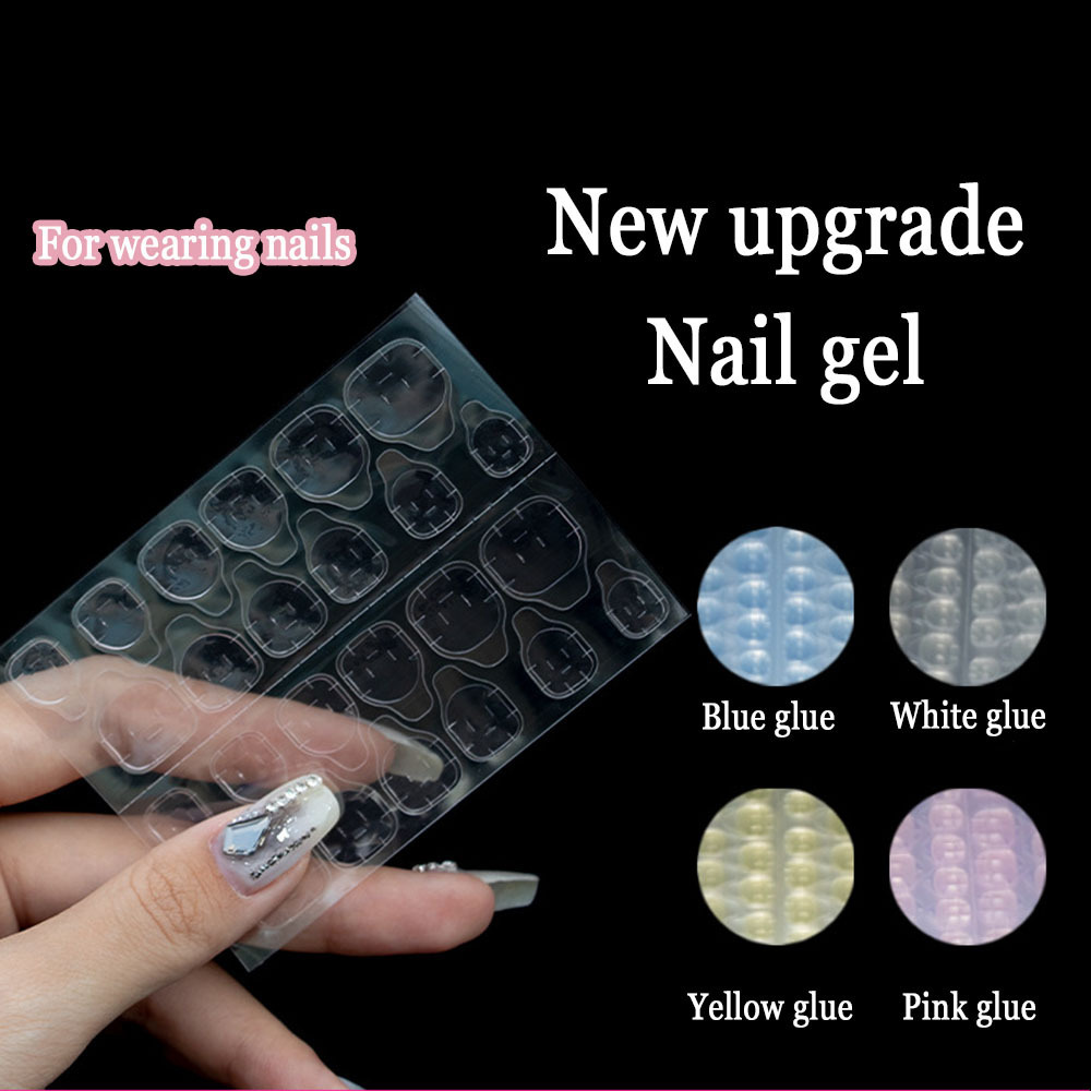 Jelly Double-side Tape Label Sticker Waterproof DIY Glue Tape Nail Adhesive Tabs Nail Glue For Press On Nails