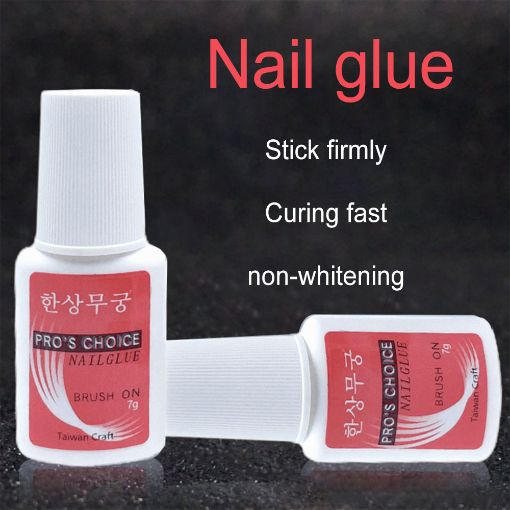 Nail Glue Wholesale Brush on Nail Glue 7g for Nail Tips Professional Fast Drying Bond Glue Accept Custom logo