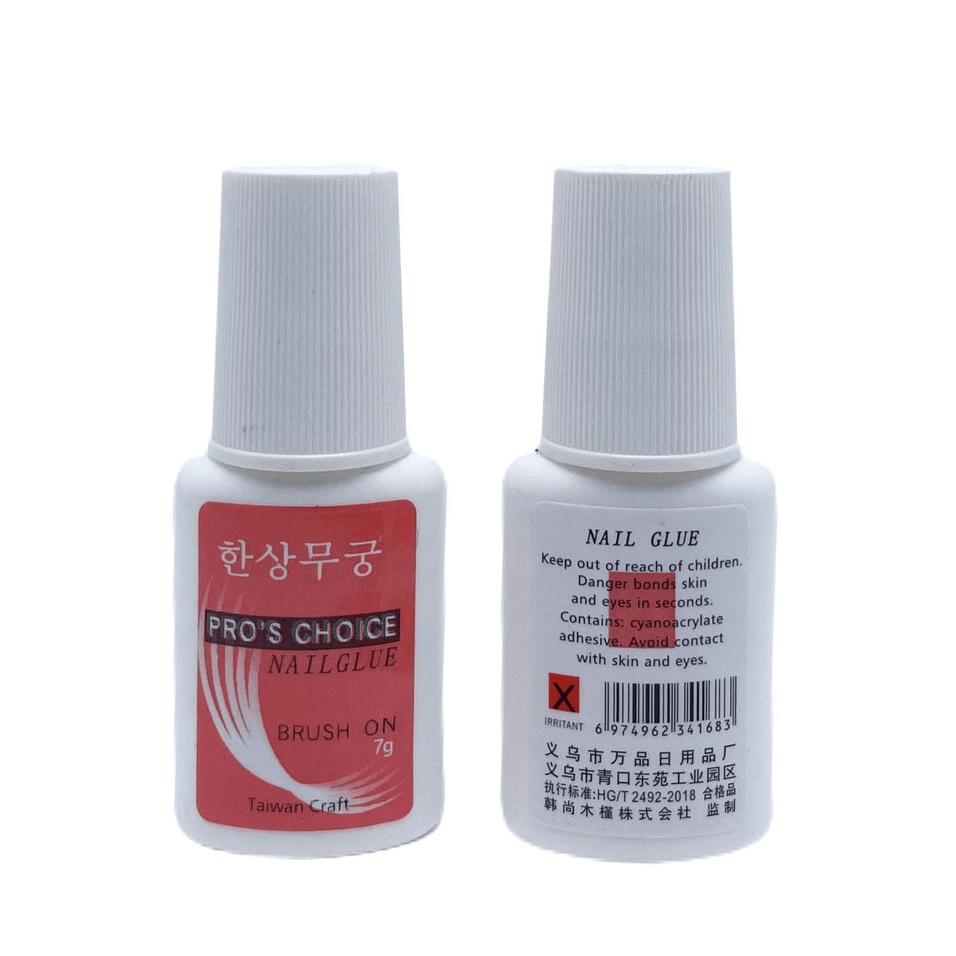 Nail Glue Wholesale Brush on Nail Glue 7g for Nail Tips Professional Fast Drying Bond Glue Accept Custom logo