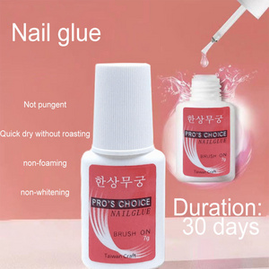 Nail Glue Wholesale Brush on Nail Glue 7g for Nail Tips Professional Fast Drying Bond Glue Accept Custom logo