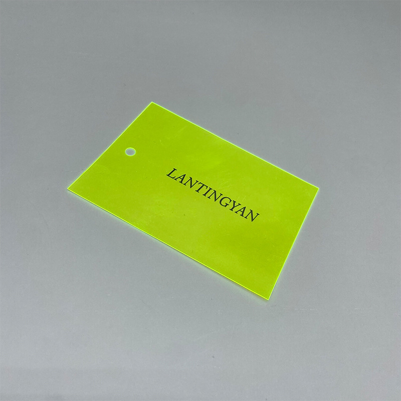 Beach Swimwear Waterproof Tearproof Garment Label Soft Clear Transparent Merchandise PVC Tag Plastic Hang Tags  With Brand Logo