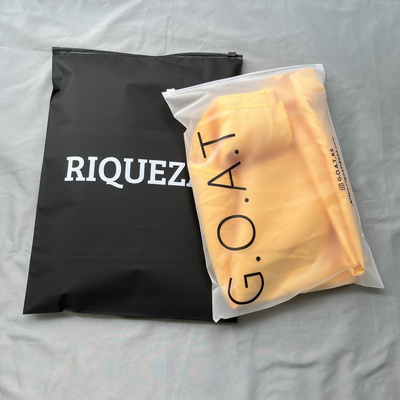 High Quality frosted Zipper Bag Custom Plastic Shipping T shirt Ziplock Matt clothing packaging bags,garment bag