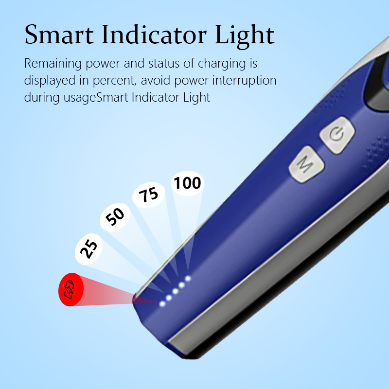 EASTO rechargeable hair clippers men professional electric cordless metal hair trimmer clipper with LED display