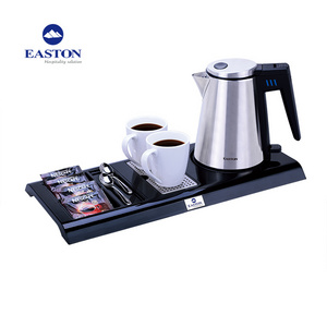 hotel electric kettles and tray set for 5 star hotel