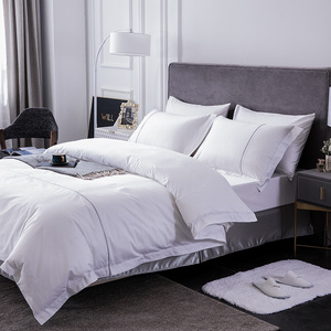 Luxury 5 Star Hotel Quality 100 Cotton Linen Sheet Bedding Set Hotel Bed Sheets with decoration