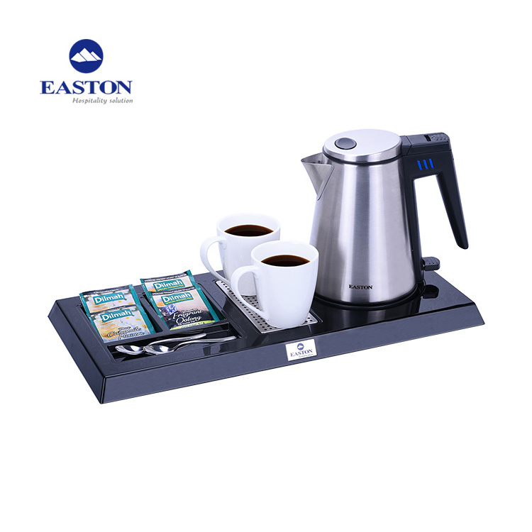 Coffee kettle tray hotel, electric hotel kettle tea tray set