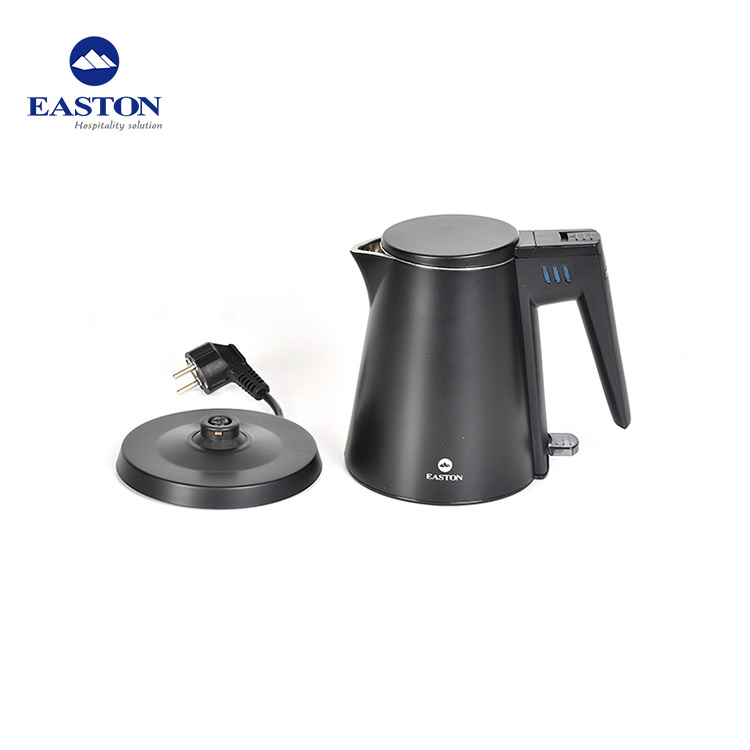 OEM available hotel room use Euro plug 800w low wattage electric water kettle