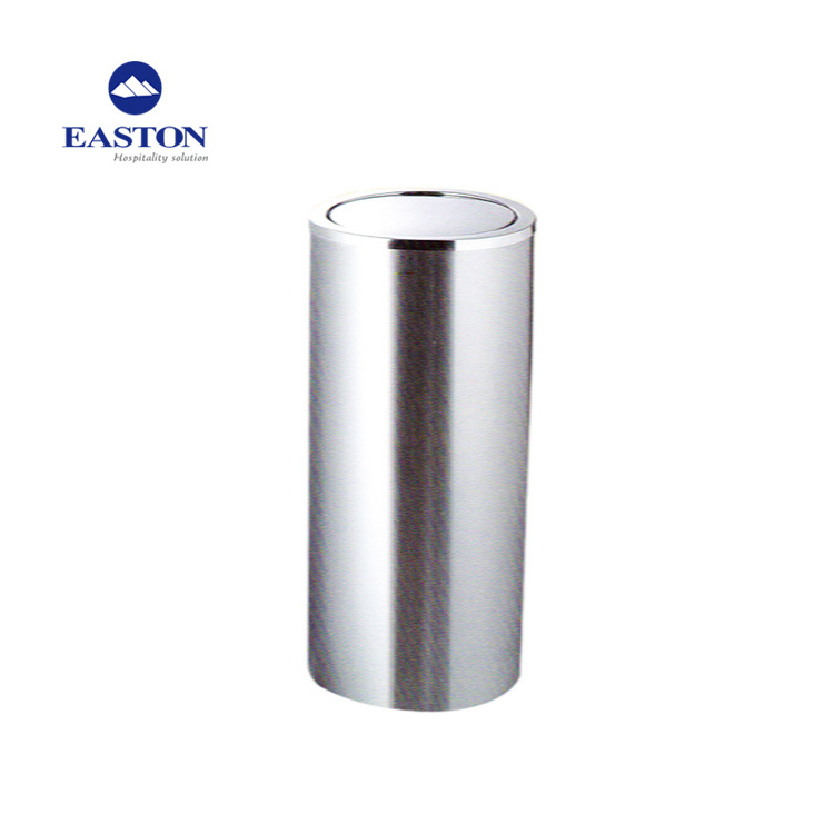 Hot sale hotel cheap indoor trash bin stainless steel waste bins with ashtray