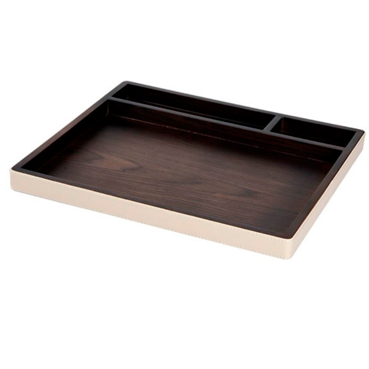 High quality leather jewelry tray for hotel room