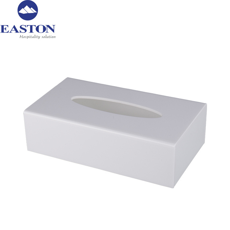 OEM available hotel cutzomized arylic rectangular paper box cover tissue box