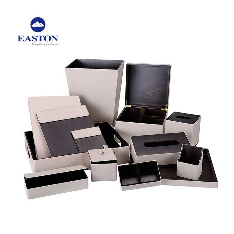 High quality leather jewelry tray for hotel room